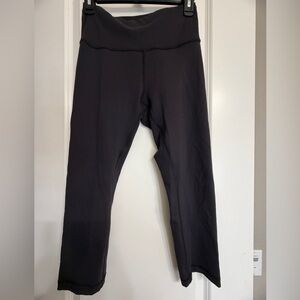 Lululemon Wunder Under Crop Leggings Black Size 8 23” Inseam
